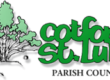 Logo with a green tree and the words Cotford St Luke Parish Council in green and black text.